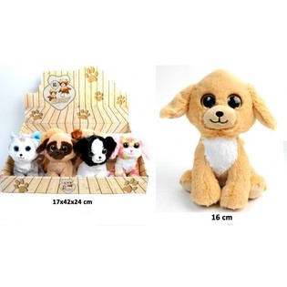 Luxusn&iacute; Ply&scaron;ov&iacute; Psi, 16 cm, Mix Designů v Displeji (12 ks)