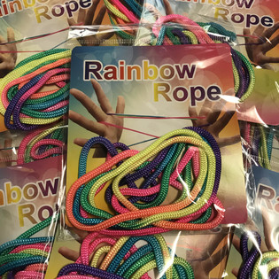RAINBOW ROPE - V&iacute;cebarevn&eacute; Duhov&eacute; Prov&aacute;zky (12 ks)