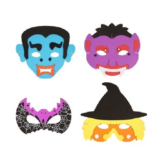 Mix Halloween masek z pěny (24 ks)