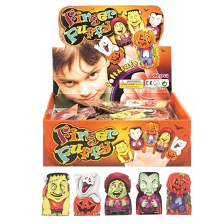 Stra&scaron;ideln&eacute; halloweensk&eacute; prstov&eacute; loutky v displeji (96 ks)
