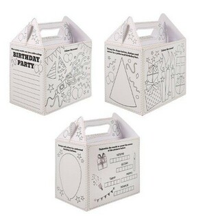 Menu box &ndash; Happy Birthday &ndash; K Vybarven&iacute; - 14 x 9,5 x 18 cm (24 ks)