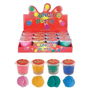 Sk&aacute;kac&iacute; hmota Bouncing Putty v displeji (12 ks)