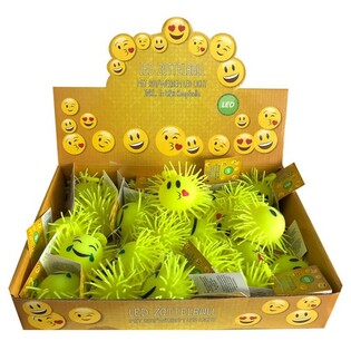 Sv&iacute;t&iacute;c&iacute; Puffer M&iacute;čky Smiley v Displayi (12 ks)
