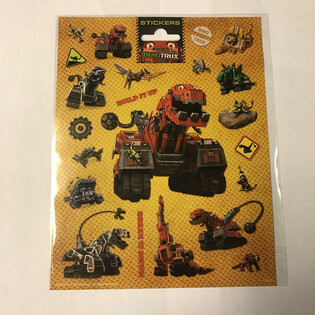 Velk&eacute; archy samolepek Dinotrux, 20x16 cm (10 ks)