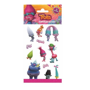 Dočasn&eacute; Tetov&aacute;n&iacute; Trolls - 20 x 10 cm (10 ks)
