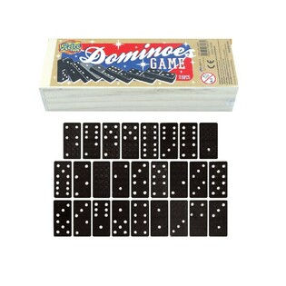 DOMINO V DŘEVĚN&Eacute; KRABIČCE (12 ks)