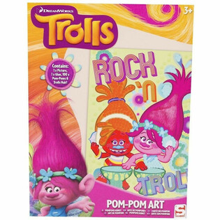 TROLLS VYROB SI VLASTN&Iacute; POMPOM UMĚLECK&Eacute; D&Iacute;LO (48 ks)