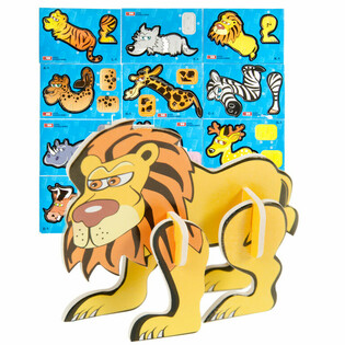 3D Pěnov&eacute; Puzzle Divok&aacute; Zv&iacute;řata (48 ks)