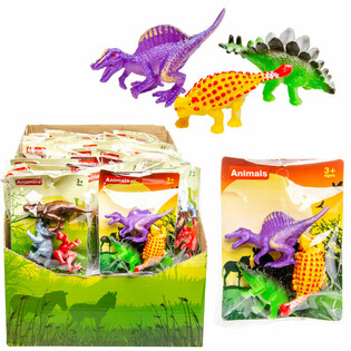 3 DINOSAURY V S&Aacute;ČKU (60 ks)