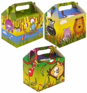 Dětsk&yacute; box na menu &ndash; Džungle &ndash; 14 &times; 9,5 &times; 18 cm (12 ks)