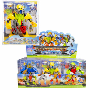 THUNDERBOLT ROBOT WARRIOR AKČN&Iacute; FIGURKA V DISPLEJI (12 kusů)