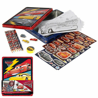 Kreativn&iacute; Set DISNEY CARS 3D v Plechov&eacute; Krabičce (12 ks)