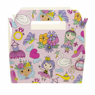 Dětsk&yacute; Menu Box Princezna - Krabičky na J&iacute;dlo - 22,5 x 12 x 9,5 cm (24 ks)