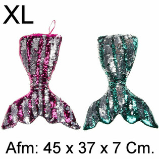 XL Ply&scaron;ov&yacute; Pol&scaron;t&aacute;ř Mořsk&aacute; Panna Ocas - 45 cm - Mix barev (4 ks)