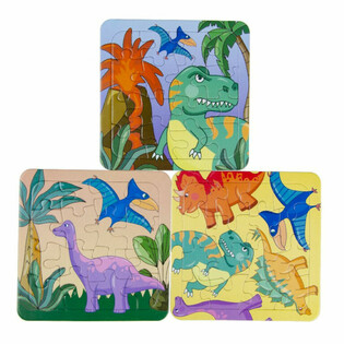 Mix Dinosauř&iacute; puzzle - 14x14 cm (50 ks)