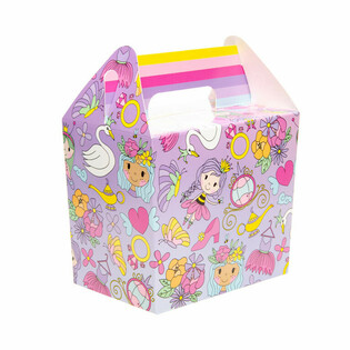 Krabička na menu / D&aacute;rkov&aacute; krabička Princezny 14x10x17 cm (12 ks)