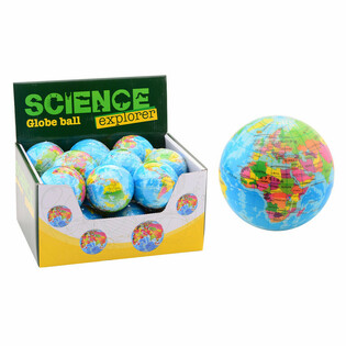 SCIENCE EXPLORER - Pěnov&yacute; M&iacute;ček Gl&oacute;bus &Oslash;6 cm (18 ks v displeji)