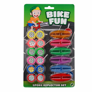 BIKE FUN - 18d&iacute;ln&aacute; Sada Odrazek na Dr&aacute;ty Kola na Kartě (1 ks)