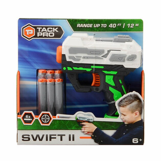 Pistole na &scaron;ipky Tack Pro Swift II se 6 měkk&yacute;mi &scaron;ipkami