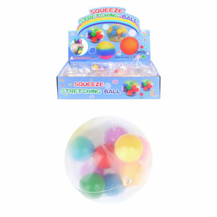 Mačkac&iacute; m&iacute;ček &Oslash;6cm s pompony (Displej po 12 ks)