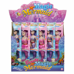 Magick&aacute; mořsk&aacute; panna Mermaid panenka v displeji (12 ks)