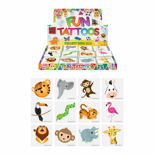 FUN TATTOO - DŽUNGLE ZV&Iacute;ŘATA - DISPLAY (48x12 ks)