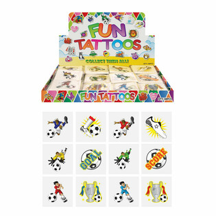 FUN TATTOO'S - Fotbalov&yacute; displej (48 balen&iacute; po 12)