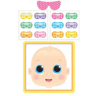 HRA NA BABY SHOWER - STICK THE DUMMY (12 kusů)