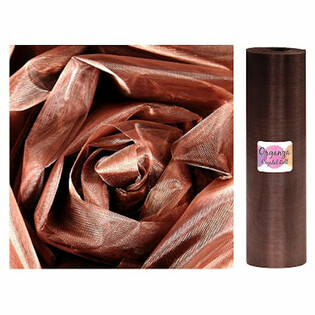 ORGANZOV&Aacute; ROLE - 28 Cm x 25 METRŮ - BARVA ČOKOL&Aacute;DOVĚ HNĚD&Aacute; (1 ks)