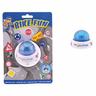 Bike Fun Policejn&iacute; sir&eacute;na se světlem a zvukem na dětsk&eacute; kolo