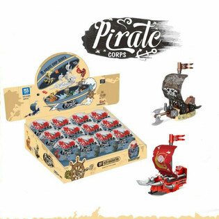 Stavebnice Pir&aacute;tsk&aacute; Loď v Překvapen&iacute; (Koule) - Display (12 ks)