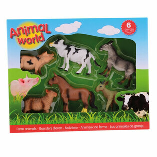 ANIMAL WORLD - HERN&Iacute; SADA S 6 KS FIGUREK ZV&Iacute;Ř&Aacute;TEK Z FARMY (1 ks)