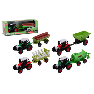 FARM MASTER - KOVOV&Yacute; SET TRAKTORŮ DIE-CAST - MIX (12 ks)