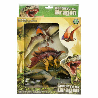 SADA 3 D&Iacute;LN&Yacute;CH HRAČEK DINOSAURŮ - VE VELK&Eacute; D&Aacute;RKOV&Eacute; KRABICI (1 ks)