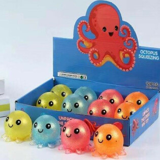 Mačkac&iacute; chobotnice Squeeze Octopus Display (12 ks)