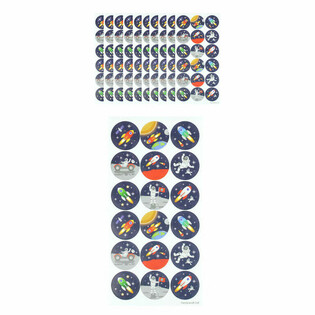 VESM&Iacute;RN&Eacute; SAMOLEPKY FUN STICKERS - 18 SAMOLEPEK NA ARCHU (10 ks)