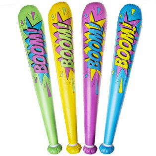 Velk&aacute; Nafukovac&iacute; P&aacute;lka 'Boom!' - 85cm - Mix Barev (12 ks)