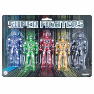 SUPER FIGHTERS - 5 Akčn&iacute;ch Figurek na Kartě (6 ks)