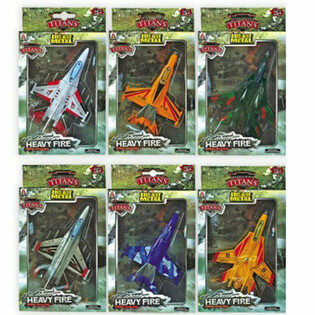 Kovov&aacute; Letadla F16 Die-Cast (6 ks)