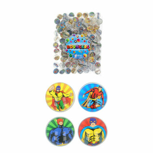 Mix Superhrdinov&eacute; - Sk&aacute;kac&iacute; kuličky &Oslash;3,3 cm (100 ks)