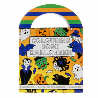 Malé halloweenské omalovánky se samolepkami (48 kusů)