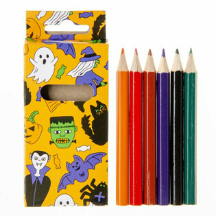 Sada 6 halloweenských barevných tužek (24 kusů)