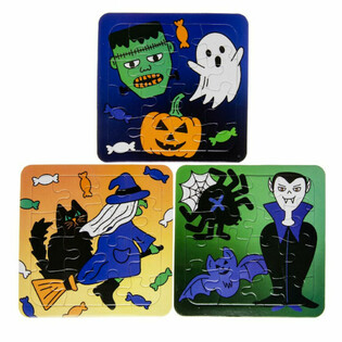 Mix Halloweensk&yacute;ch Puzzle - 14 x 14 cm (50 ks)