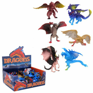 Mix figurek draků v displeji (36 ks)