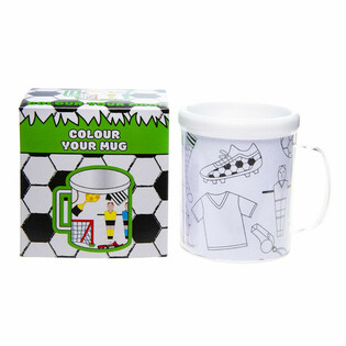 Dětské hrnky k vybarvení "Fotbalisté" (set 2 ks)