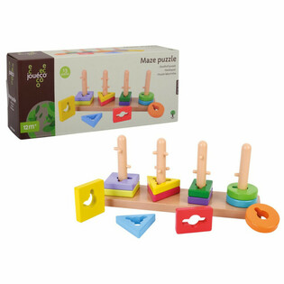 JOUECO Dřevěn&eacute; bludi&scaron;tě puzzle - 12 měs&iacute;ců a v&iacute;ce