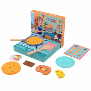 JOUECO - Dřevěn&yacute; set na palačinky - Vhodn&eacute; pro děti od 3 let (1 ks)