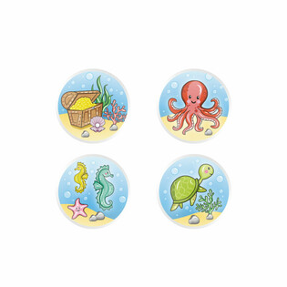 MIX SEA LIFE / MOŘSK&Aacute; ZV&Iacute;ŘATA - HOP&Iacute;KY &Oslash;3.3 cm (100 ks)