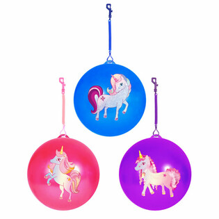 UNICORN / M&iacute;č Jednorožec se &scaron;ňůrkou / Bungee m&iacute;č &Oslash;23 cm (24 ks)