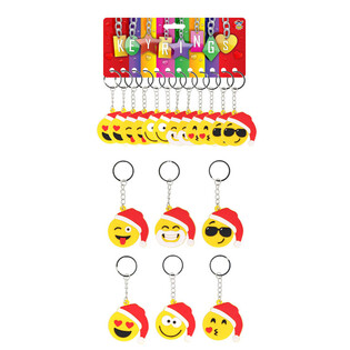 V&Aacute;NOČN&Iacute; PŘ&Iacute;VĚSKY NA KL&Iacute;ČE SMILEY (12 ks)